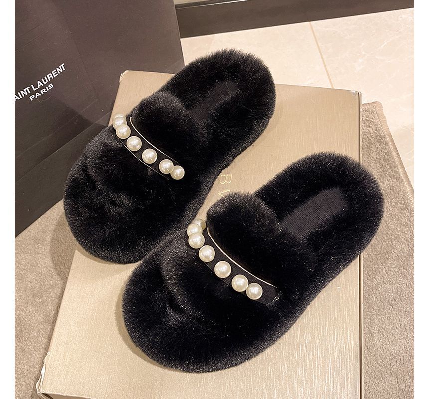 Fluffy Platform Slippers cc26 MK Kawaii Store