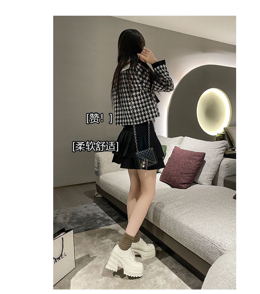 Platform Chunky Heel Derby Shoes cc25 MK Kawaii Store