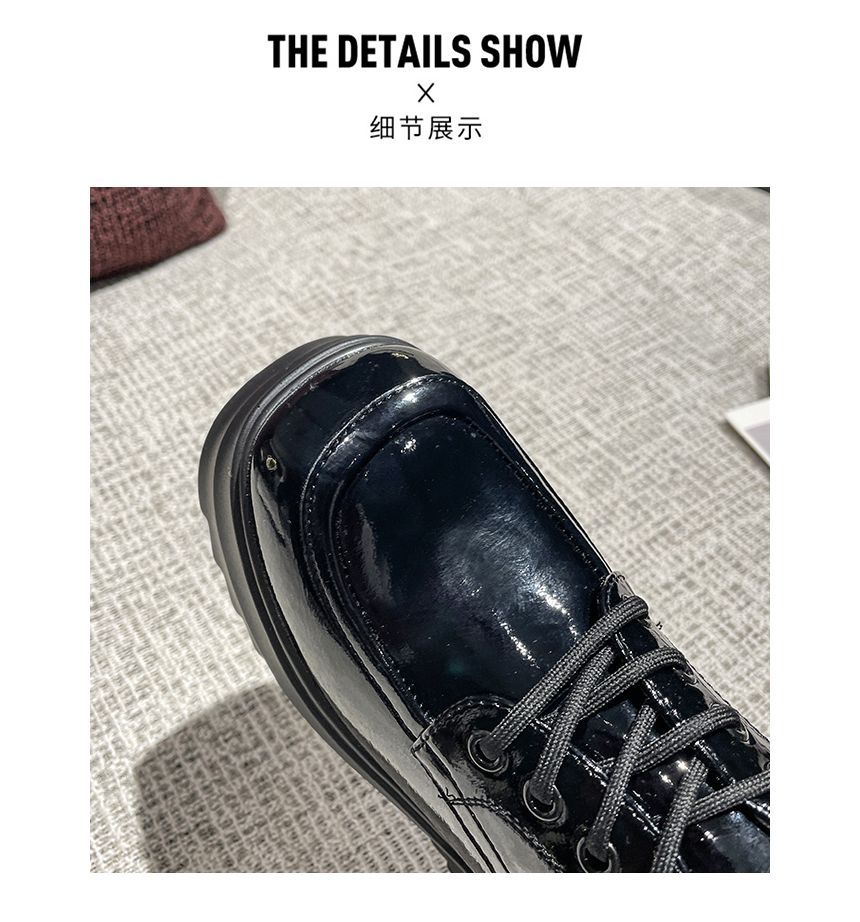 Platform Chunky Heel Derby Shoes cc25 MK Kawaii Store