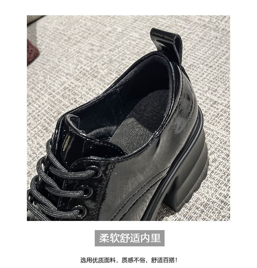 Platform Chunky Heel Derby Shoes cc25 MK Kawaii Store