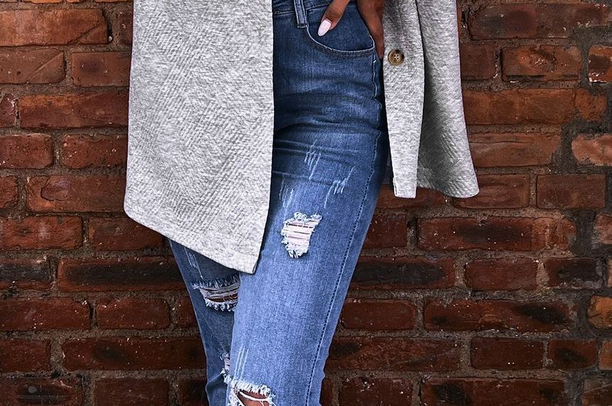 Plain Applique Shacket OF7 MK Kawaii Store