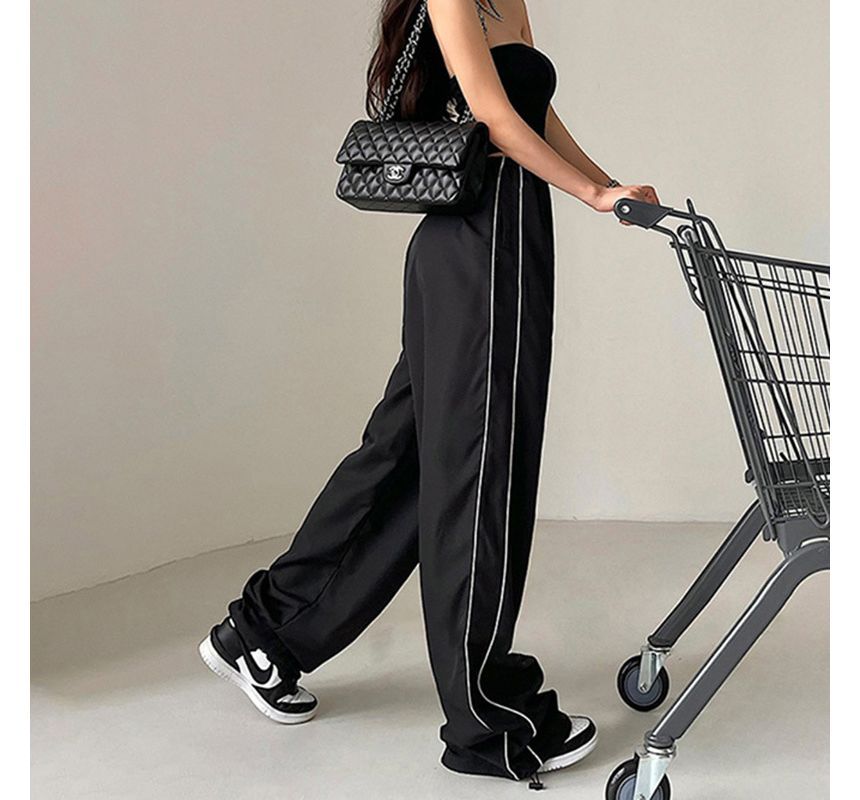 Low Waist Loose-Fit Wide-Leg Sweatpants dd29 MK Kawaii Store