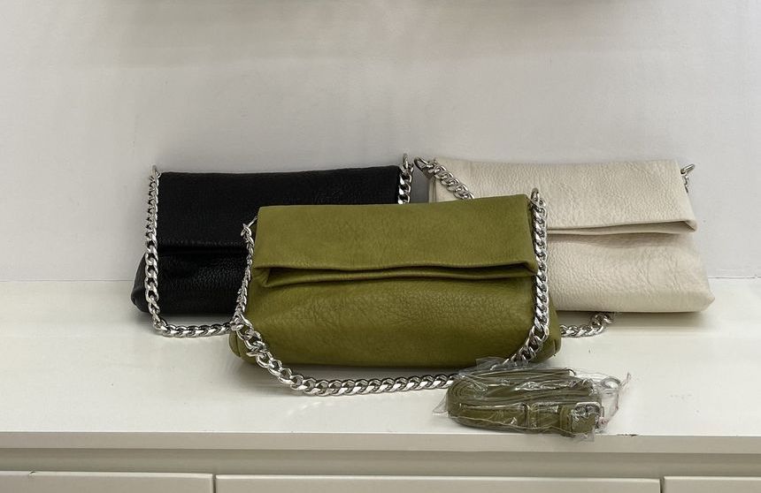 Faux Leather Flap Shoulder Bag IL6 MK Kawaii Store