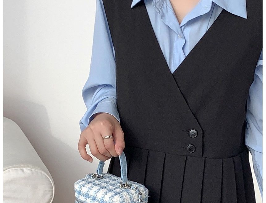 Tweed Plaid Crossbody Bag IL9 MK Kawaii Store