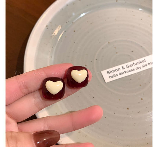 Heart Stud Earring IL31 MK Kawaii Store
