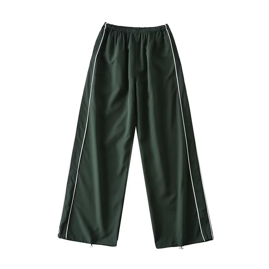 Low Waist Striped Loose-Fit Wide-Leg Sweatpants dd14 MK Kawaii Store