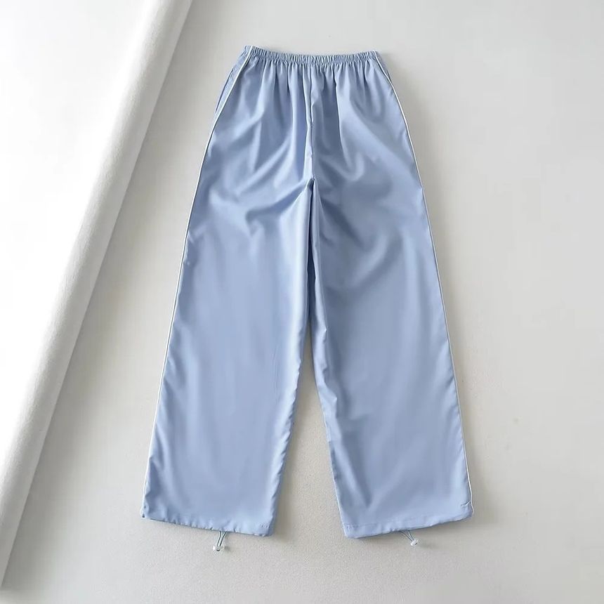 Low Waist Striped Loose-Fit Wide-Leg Sweatpants dd14 MK Kawaii Store