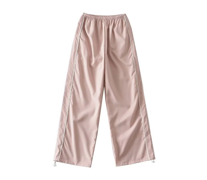 Low Rise Striped Loose-Fit Wide-Leg Sweatpants dd23 MK Kawaii Store