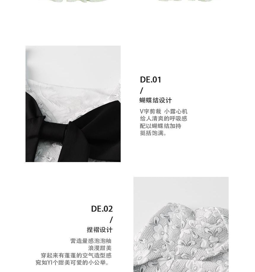 Short-Sleeve Square Neck Floral Mini A-Line Dress aa19 MK Kawaii Store