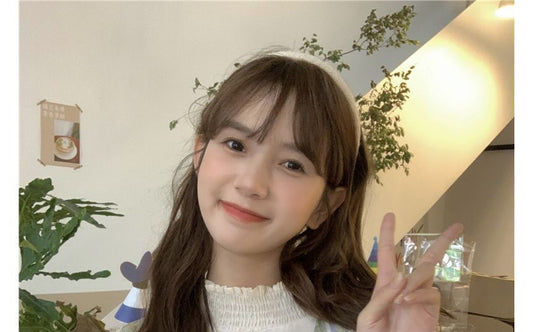 Puff-Sleeve High Neck Plain Smocked Ruffled Blouse / Floral Print Midi Overall Dress kk25 MK Kawaii Store