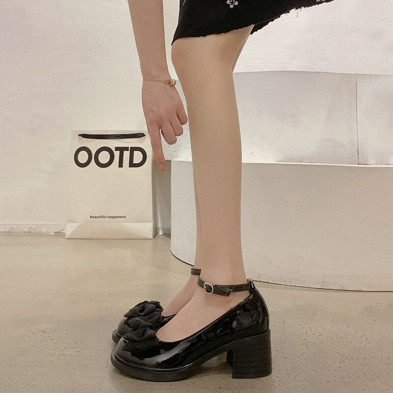 Lolita Style Mary Jane High Heels Shoes - Kimi MK Kawaii Store