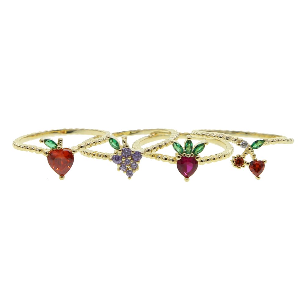 Fruit Family Rings MK Kawaii Store