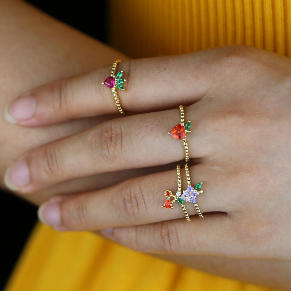 Fruit Family Rings MK Kawaii Store