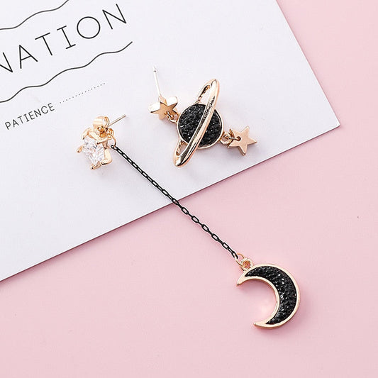 Moon Star Planet Earrings MK Kawaii Store
