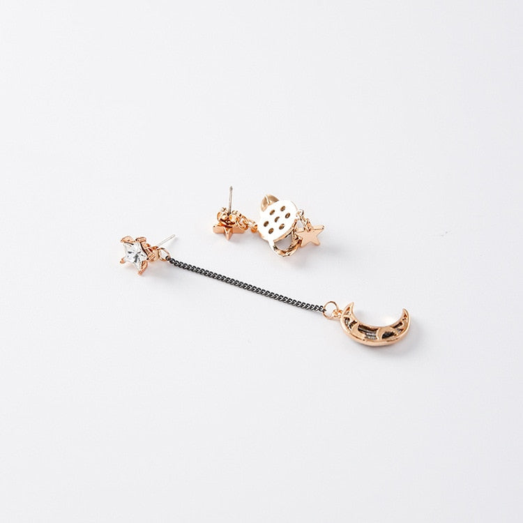 Moon Star Planet Earrings MK Kawaii Store