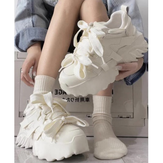 Sweet Stylish Chic White Bow Sneakers ON875 SP19145 MK Kawaii Store