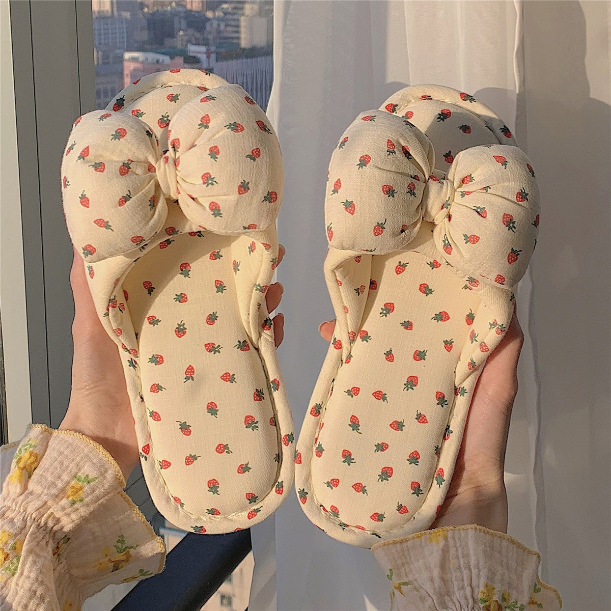 Cute Bow Soft Bottom Slippers Susan