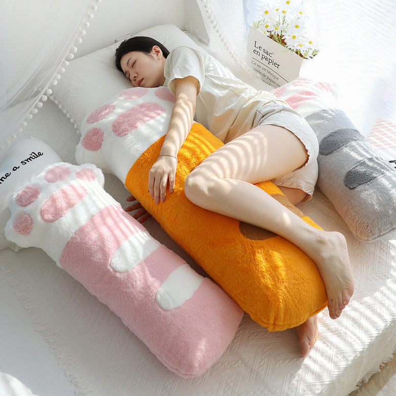 Cat Paw Long Throw Pillow MK Kawaii Store
