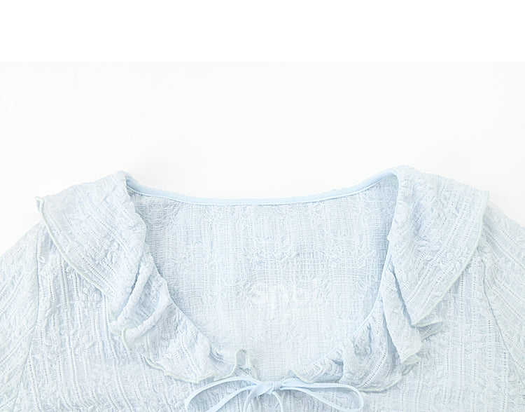 Cute Soft Girl Sky Blue Spring Cardigan ON626 MK Kawaii Store