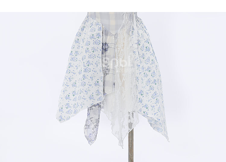 Kawaii Blue Spring Flowers Dress ON628 ONI