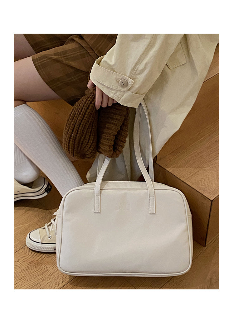 Leather Bag Color Tote Shoulder Bag - Heartzcore Heartzcore