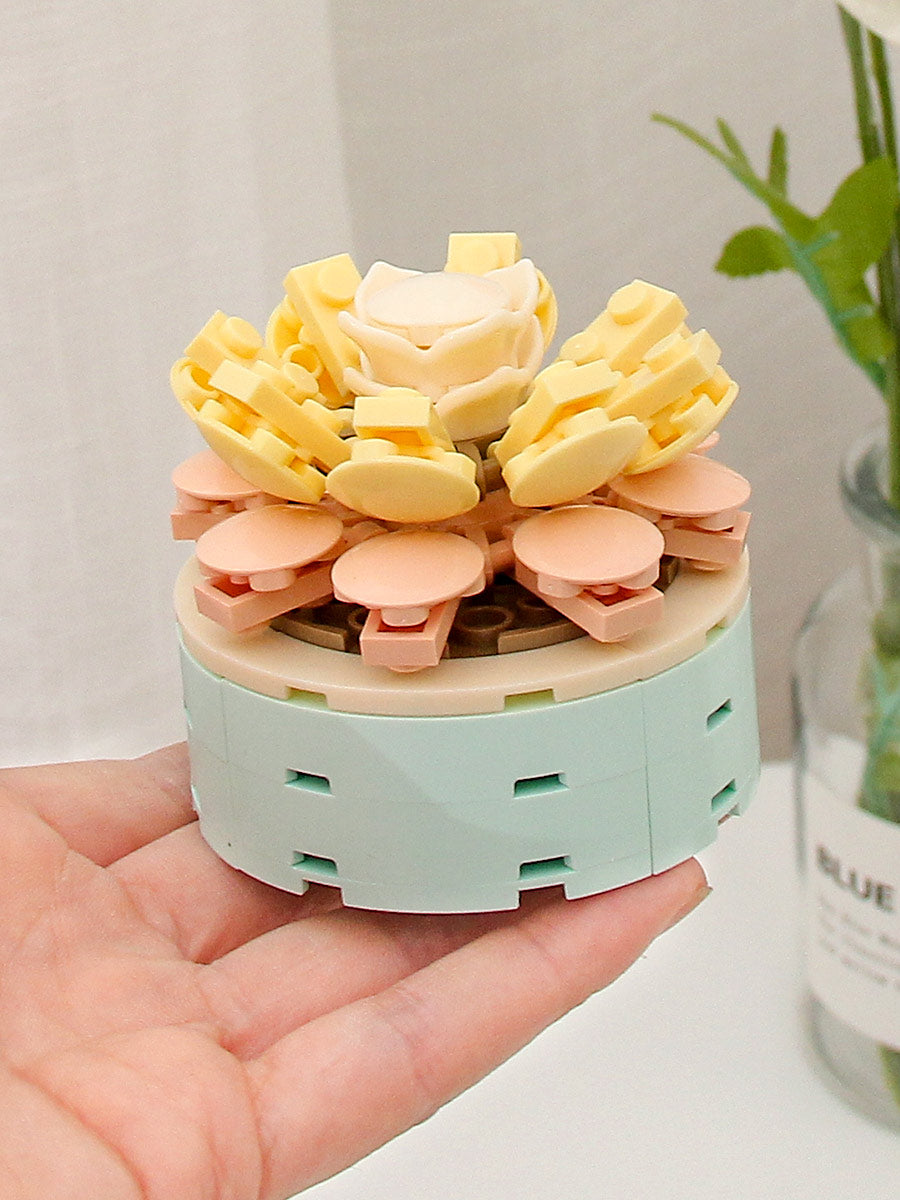 DIY Potted Plants Flowers Blocks Susan