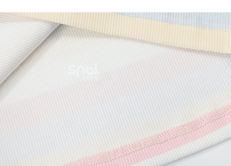 Pastel Rainbow Spaguetty Straps Bears Top ON630 ONI