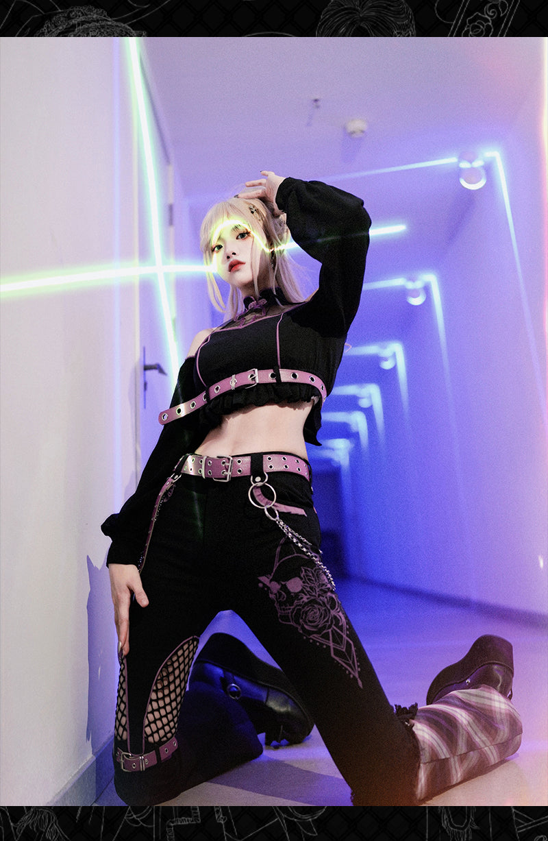 Kawaii Harajuku Black Pink Outfits ON812 ONI