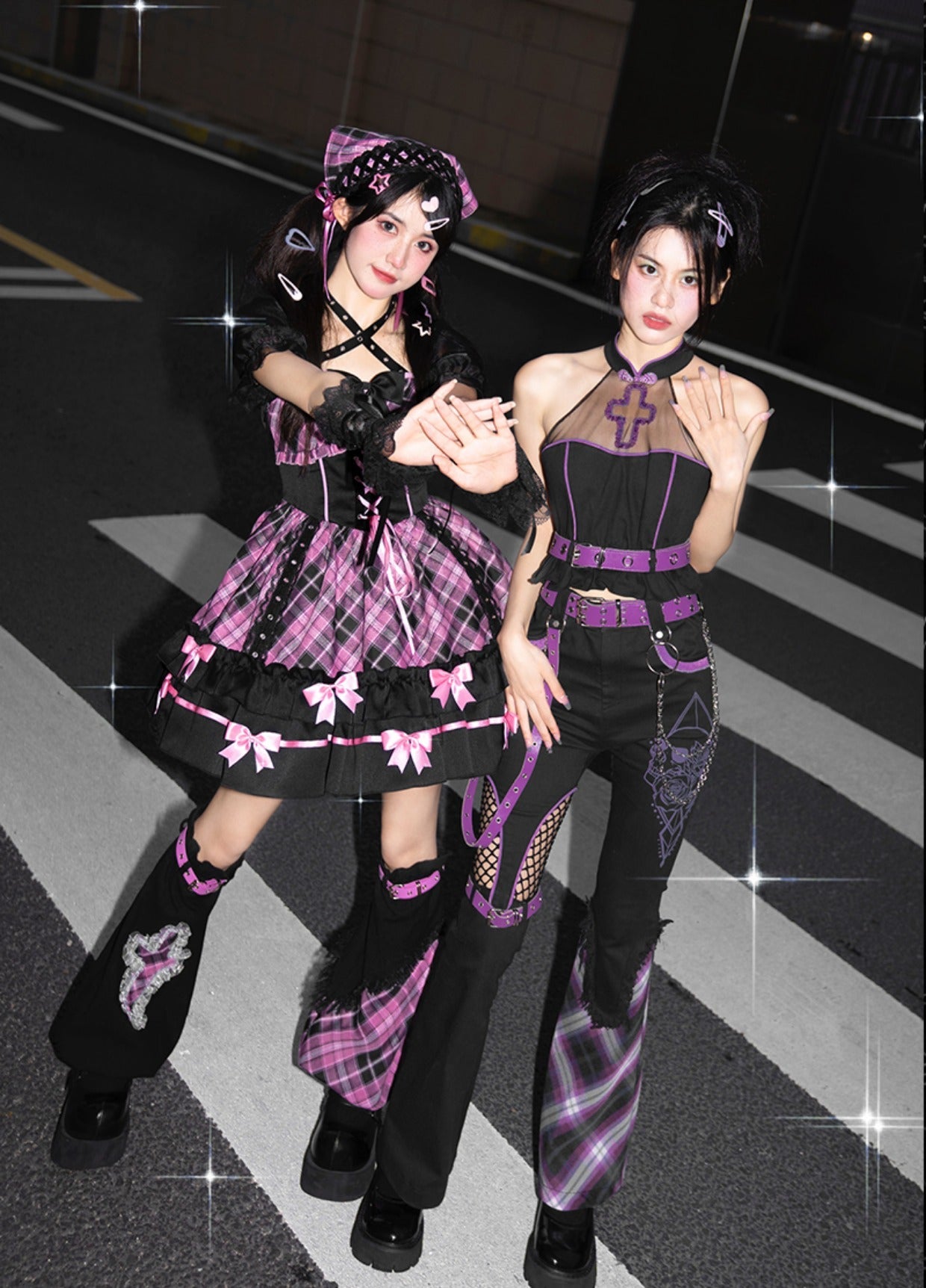 Kawaii Harajuku Black Pink Outfits ON812 ONI