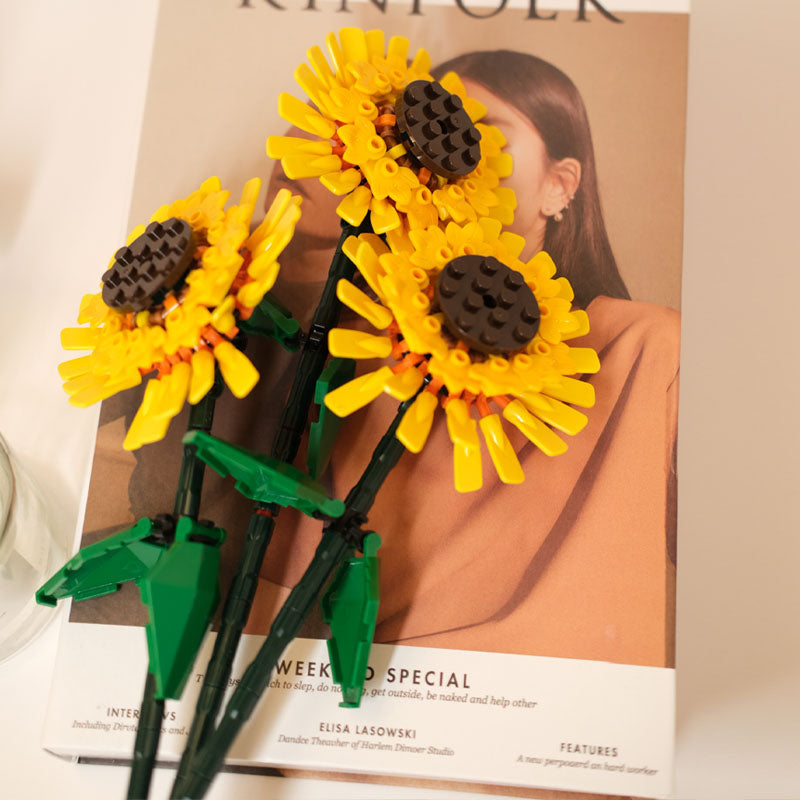 DIY Building Sunflower Blocks Susan