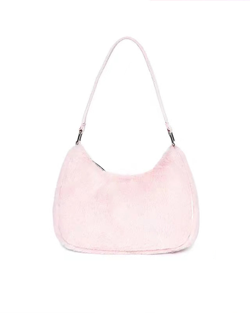 Fluffy Pinky Purse Shoulder Bag - Kimi Kimi