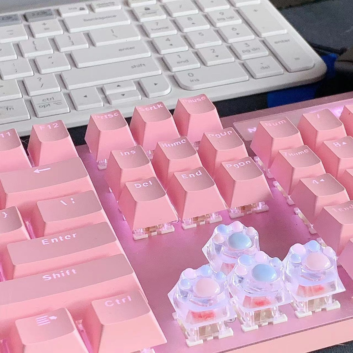 GG Kawaii Animal Paws Transparent Keycaps MK19007 MK Kawaii Store