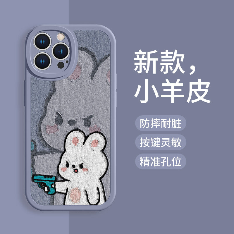 Lovely Cute Yawn Cat Gemstone Phone Case Susan