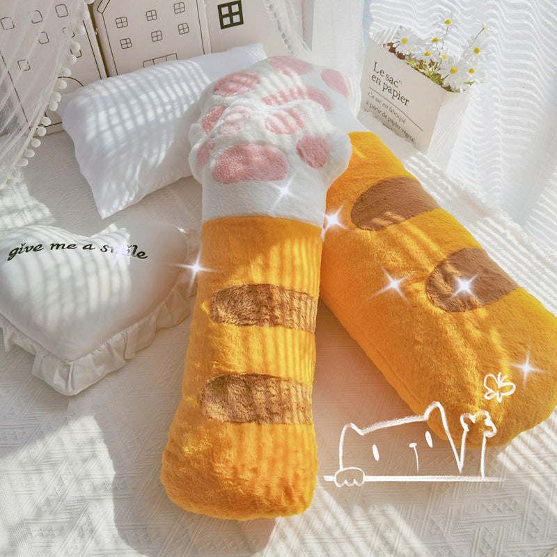 Cat Paw Long Throw Pillow MK Kawaii Store
