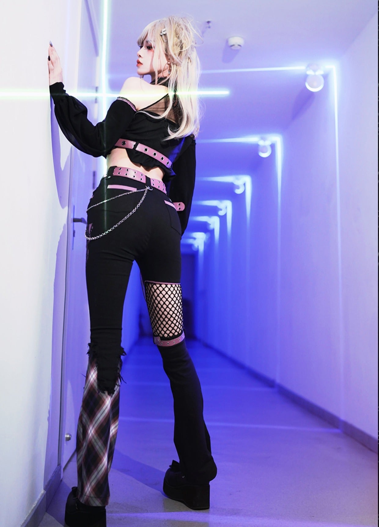 Kawaii Harajuku Black Pink Outfits ON812 ONI