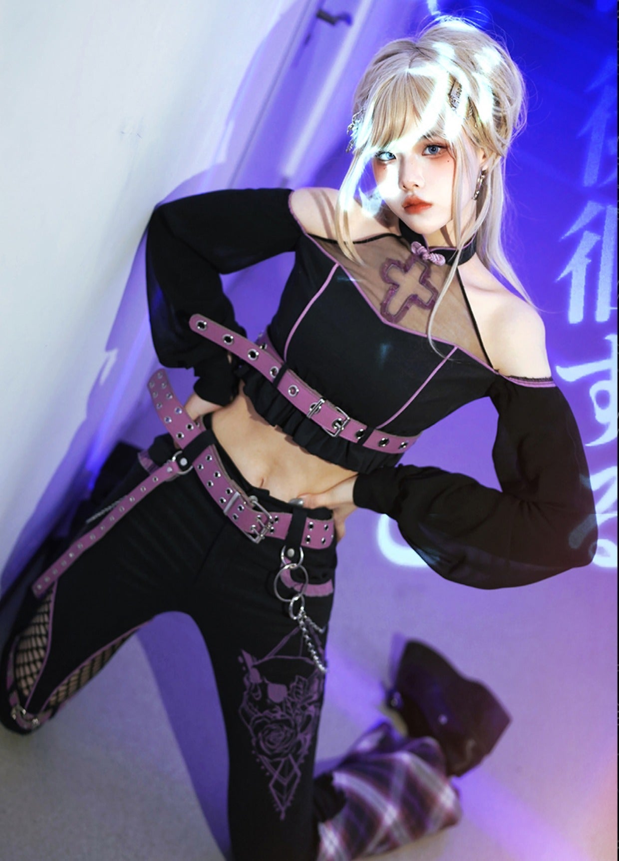 Kawaii Harajuku Black Pink Outfits ON812 ONI