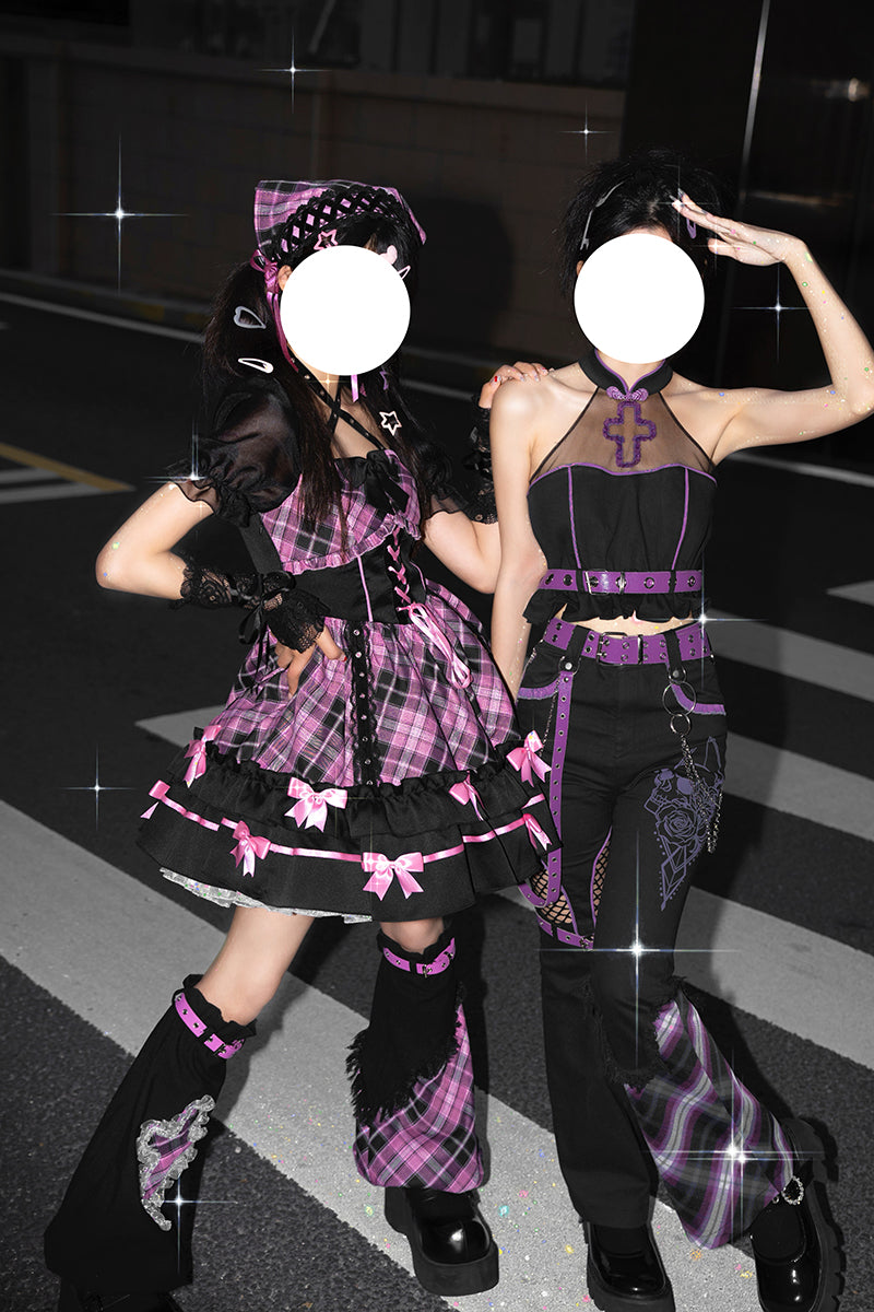 Kawaii Harajuku Black Pink Outfits ON812 ONI