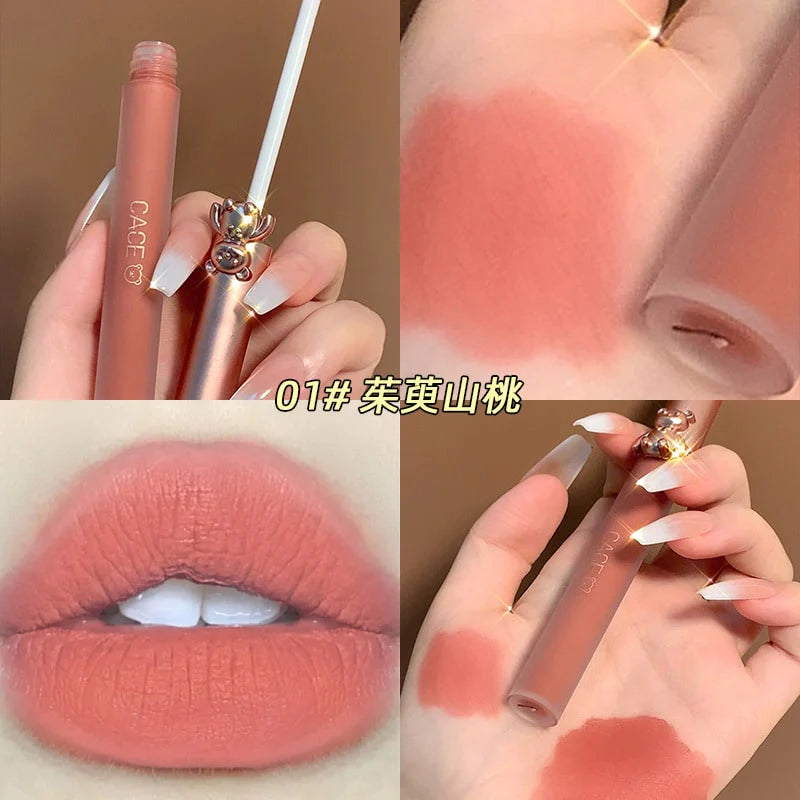 Cute Bear Velvet Lipstick MK Kawaii Store