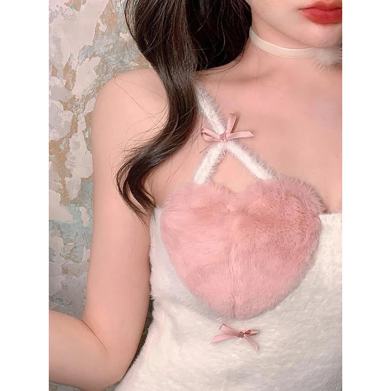 Heart Sweet Pastel Sexy Mini Dress MK18733 MK Kawaii Store