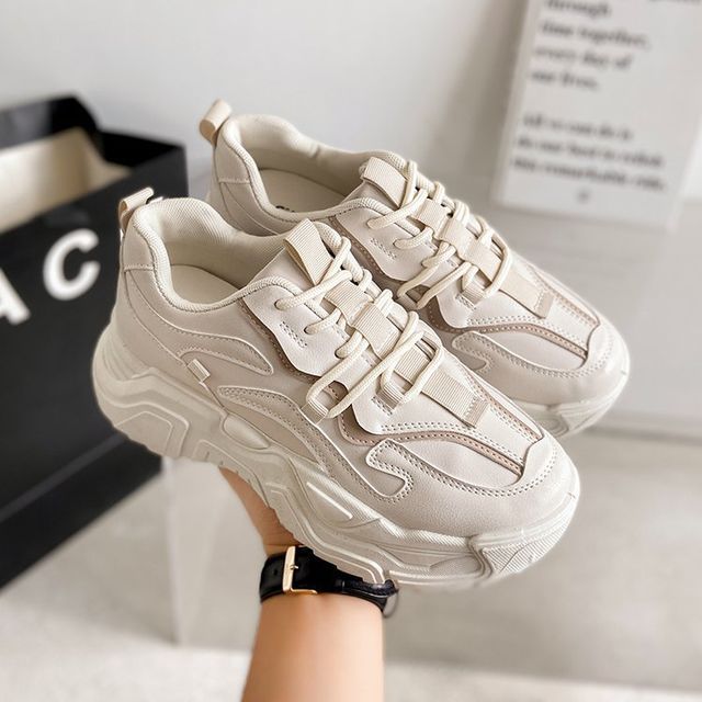 Plain Platform Sneakers BL23 MK Kawaii Store