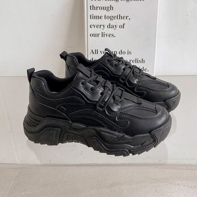 Plain Platform Sneakers BL23 MK Kawaii Store