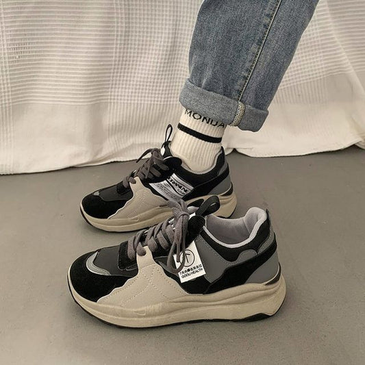 Platform Panel Tag Sneakers BL21 MK Kawaii Store