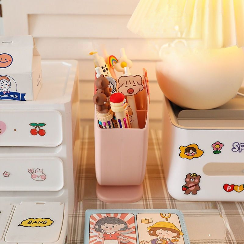 Strawberry Desktop Organizer Storage Bucket MK18667 Susan