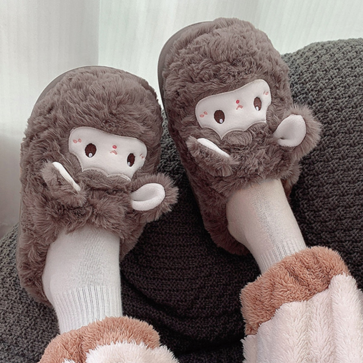 Fluffy Little Sheep Warm Slippers MK Kawaii Store