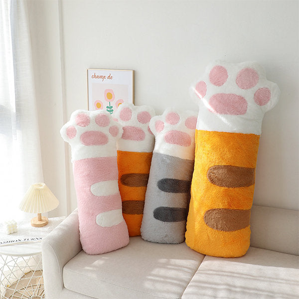 Cat Paw Long Throw Pillow MK Kawaii Store