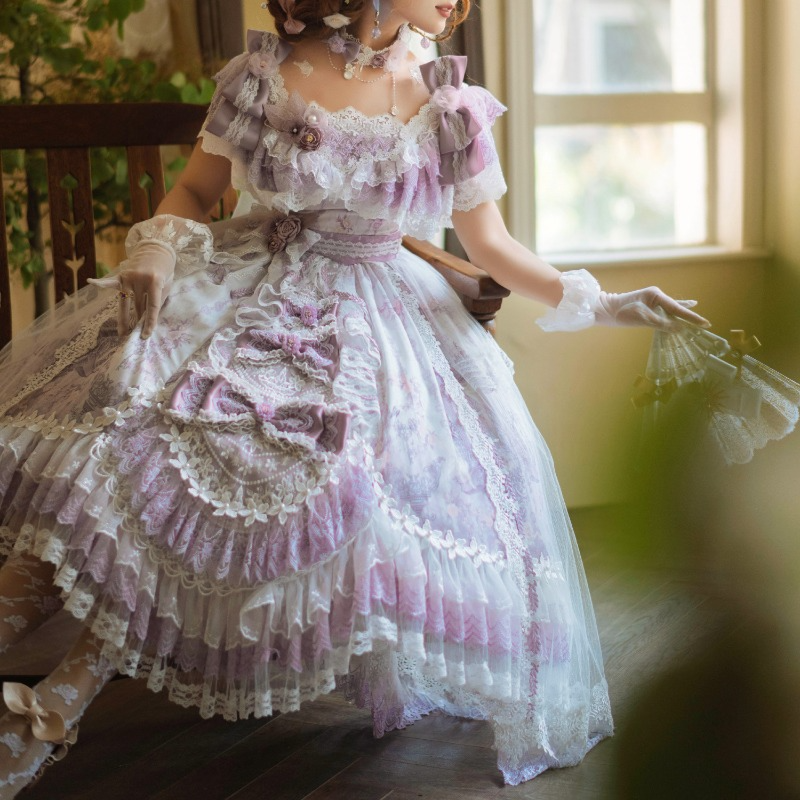 Fairyland Victorian Hime Lolita Pastel Purple Dress ON805 Cospicky