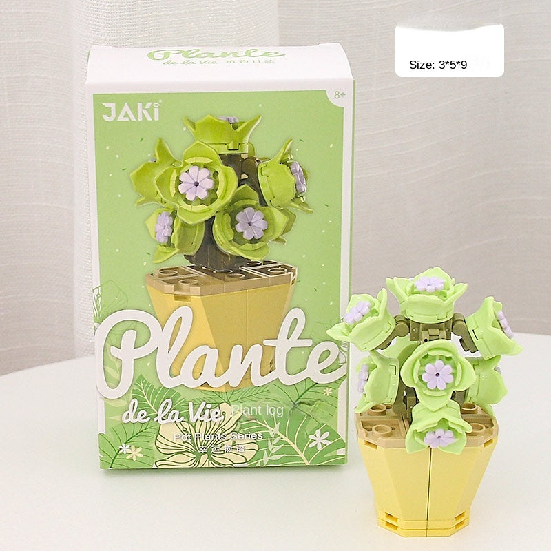 DIY Potted Plants Flowers Blocks Susan