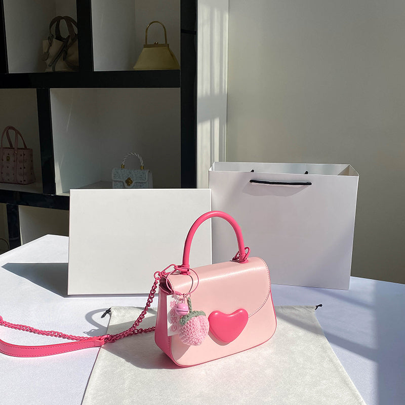 Sweet Pink Heart Square Cross-body Bag MK Kawaii Store