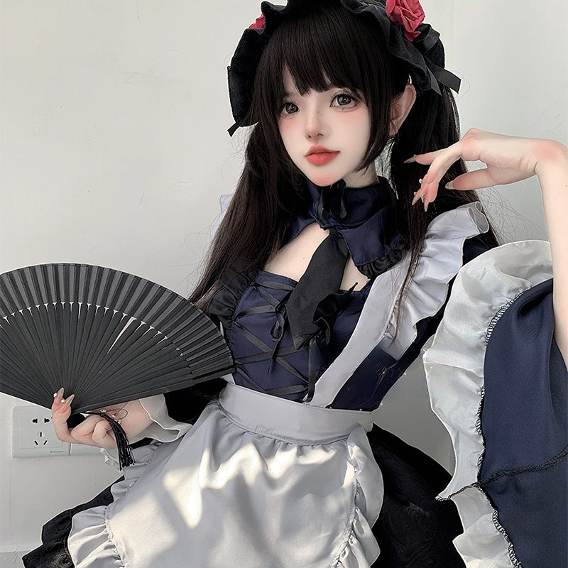 Cute Kitagawa Marin Dress-up Darling Maid Lolita Dress Cosplay ON657 MK Kawaii Store