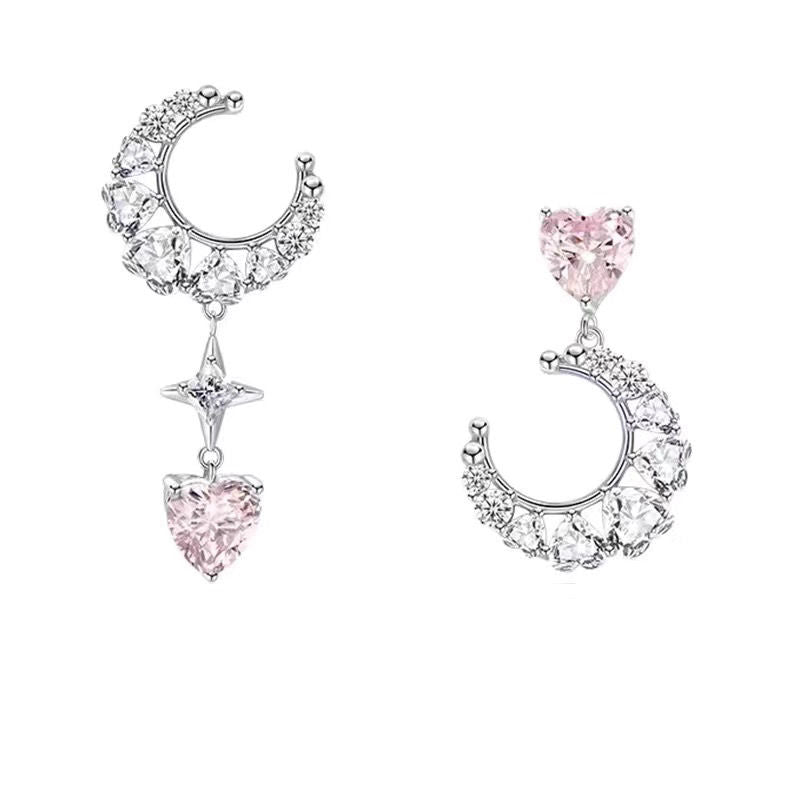 U Are My Moon and Heart Earring MK18736 Susan